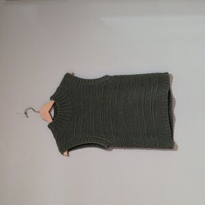 Willi Smith Green Knit Sweater Vest